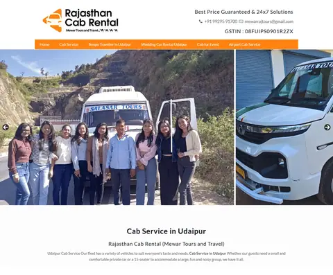 Rajasthan Cab Rental – Cab Service in Udaipur, Udaipur Cab Service
