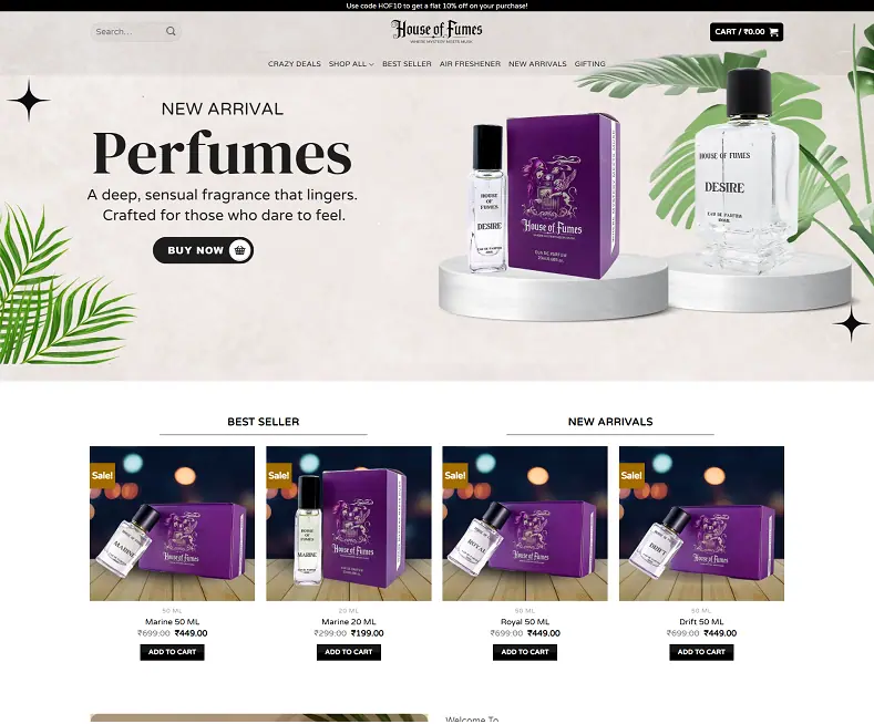 Cool water perfume