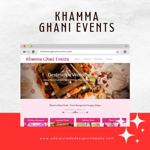 Event Management Company Website Design Company