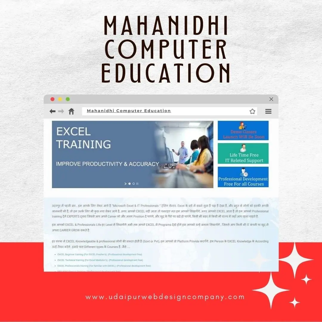 Training Center Web Website Design Company