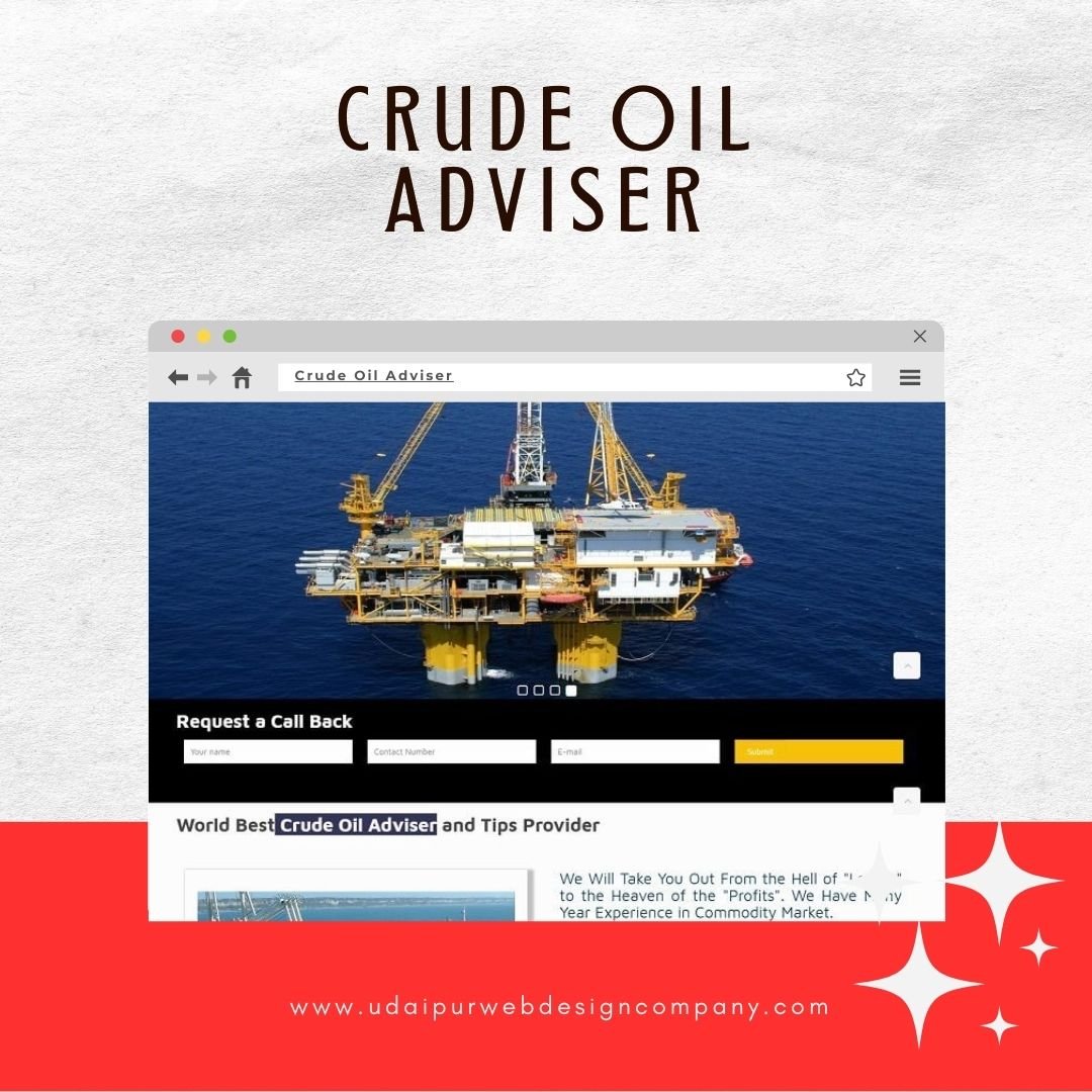 Crude Oil Adviser Website Design Company