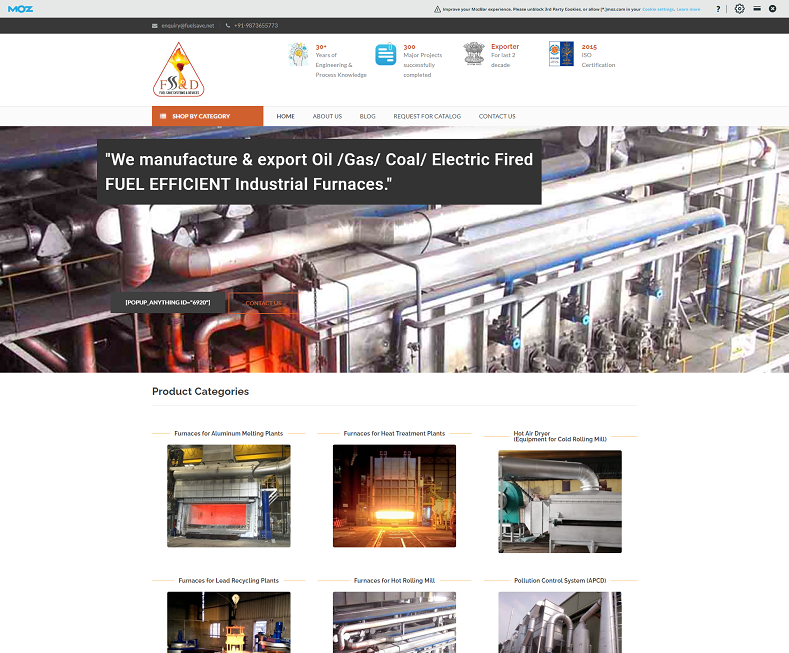 Fuel Save-Industrial furnace manufacturers in India