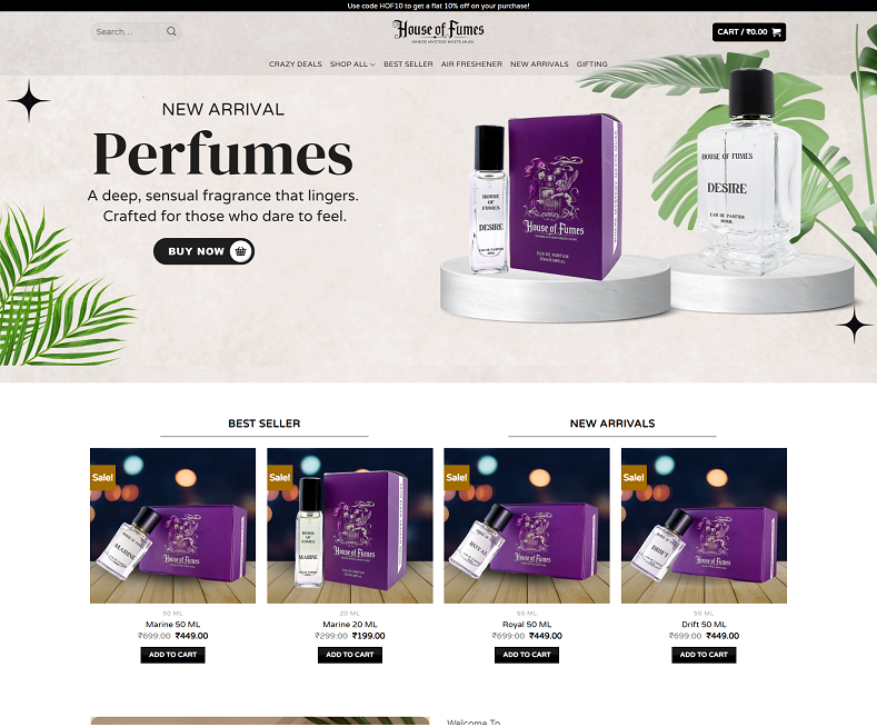 Cool water perfume