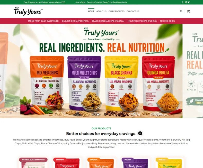 Truly Yours Foods Pvt. Ltd. - Healthy Snacks & Natural Sweeteners in India